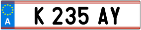 Trailer License Plate